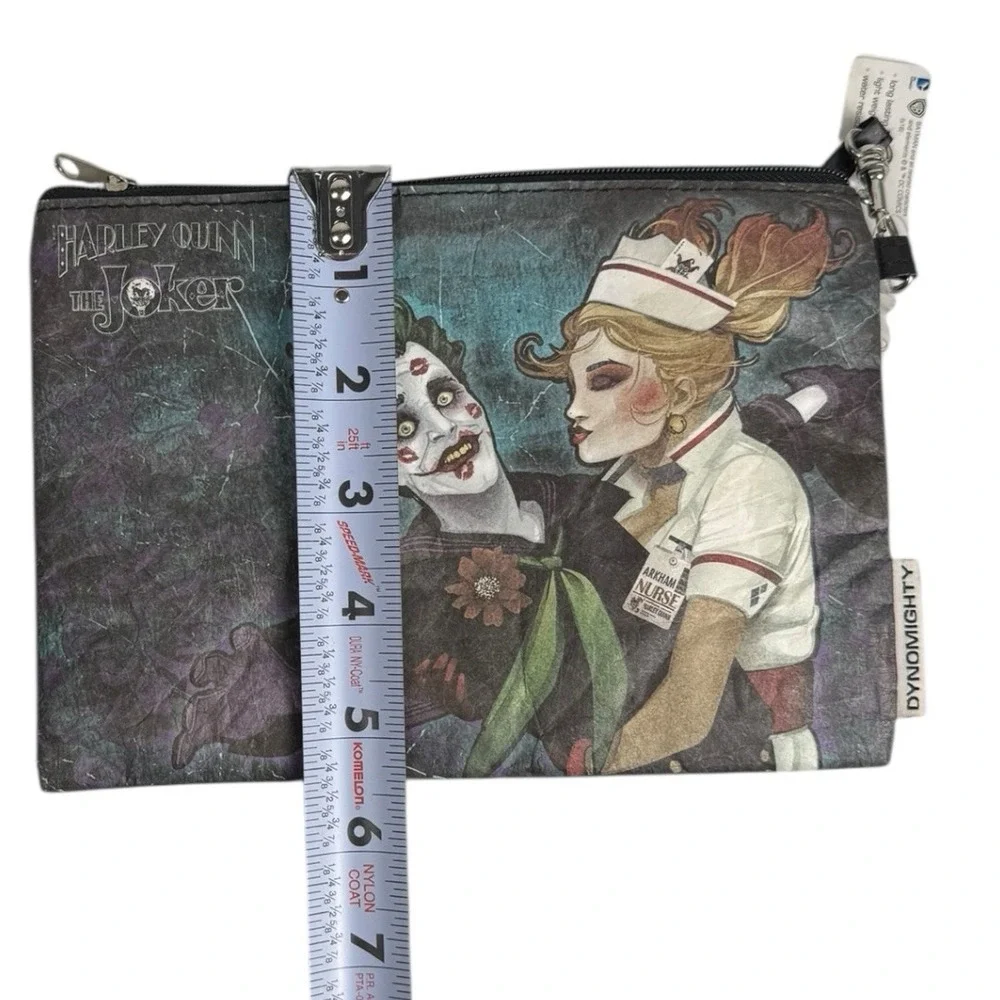 DC Comics The‎ Joker Harley Quinn Arkham Nurse Makeup Bag Cosmetic Purse B72Q